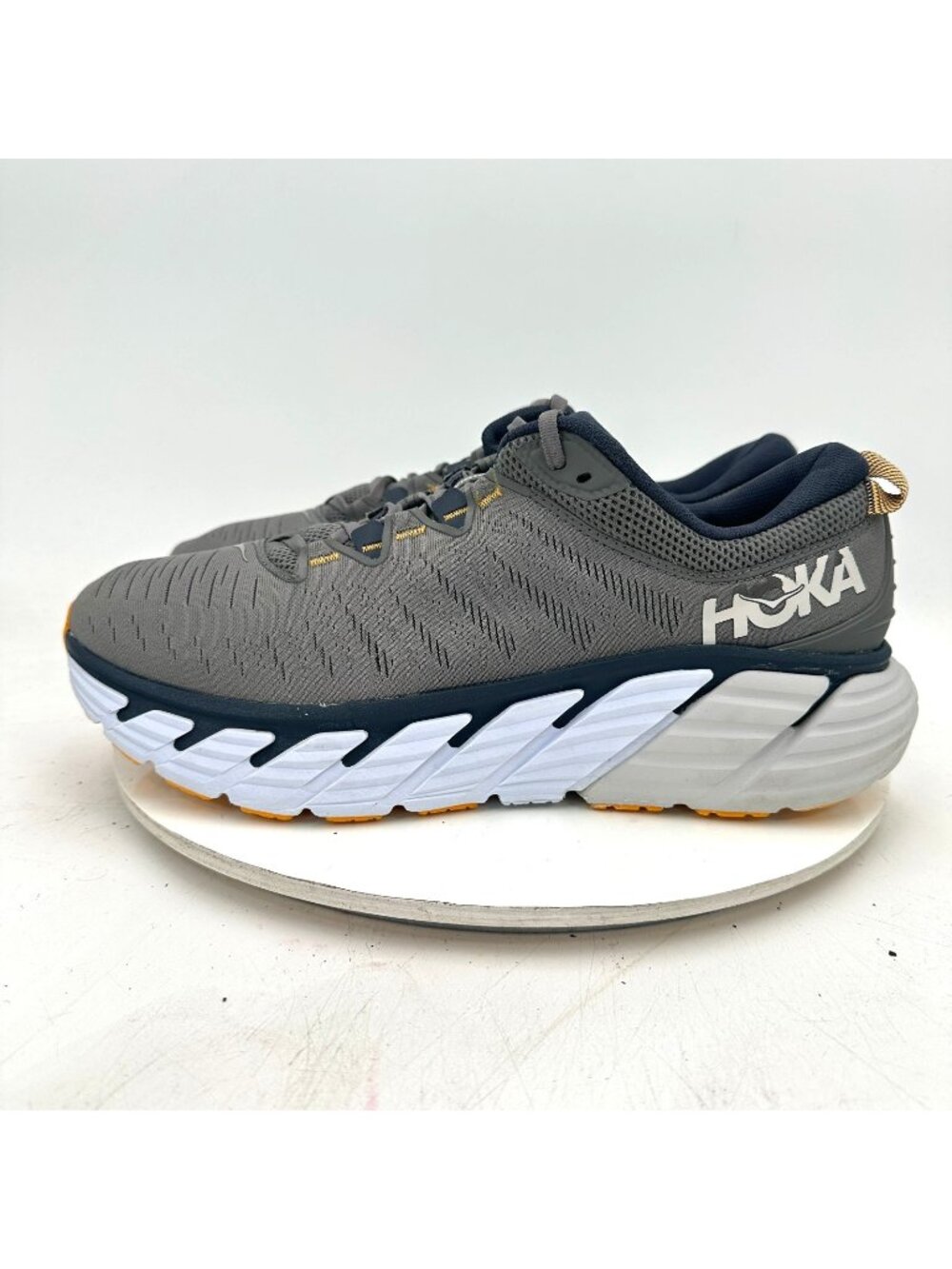 Hoka One One Gaviota 3 Men Size 12.5D 1113520 CGOB Charcoal Gray Ombre Blue Shoe